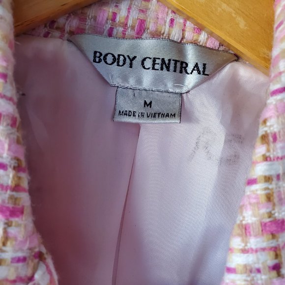 Pink plaid Clueless Y2K Preppy style Body Central Blazer - Picture 2 of 8